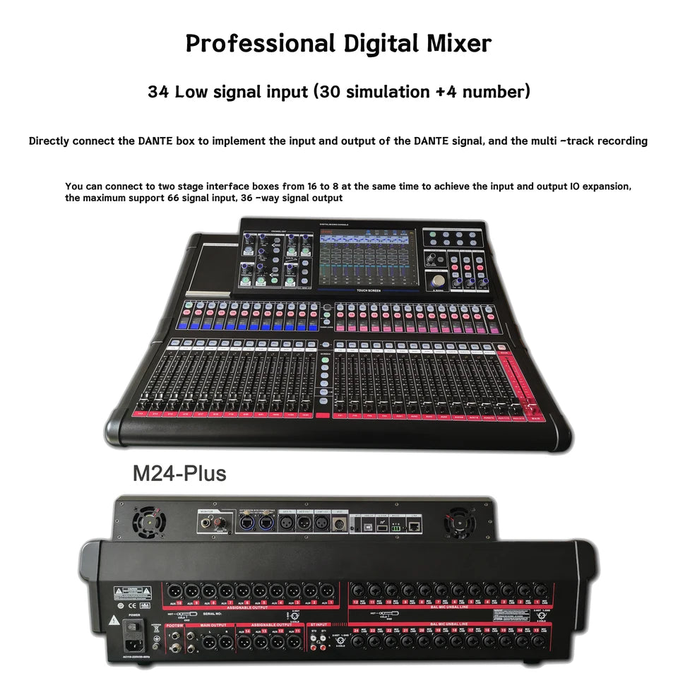 Amped Audio Warehouse M-24 Plus Professional Audio Mixer Multi -Track Recorder