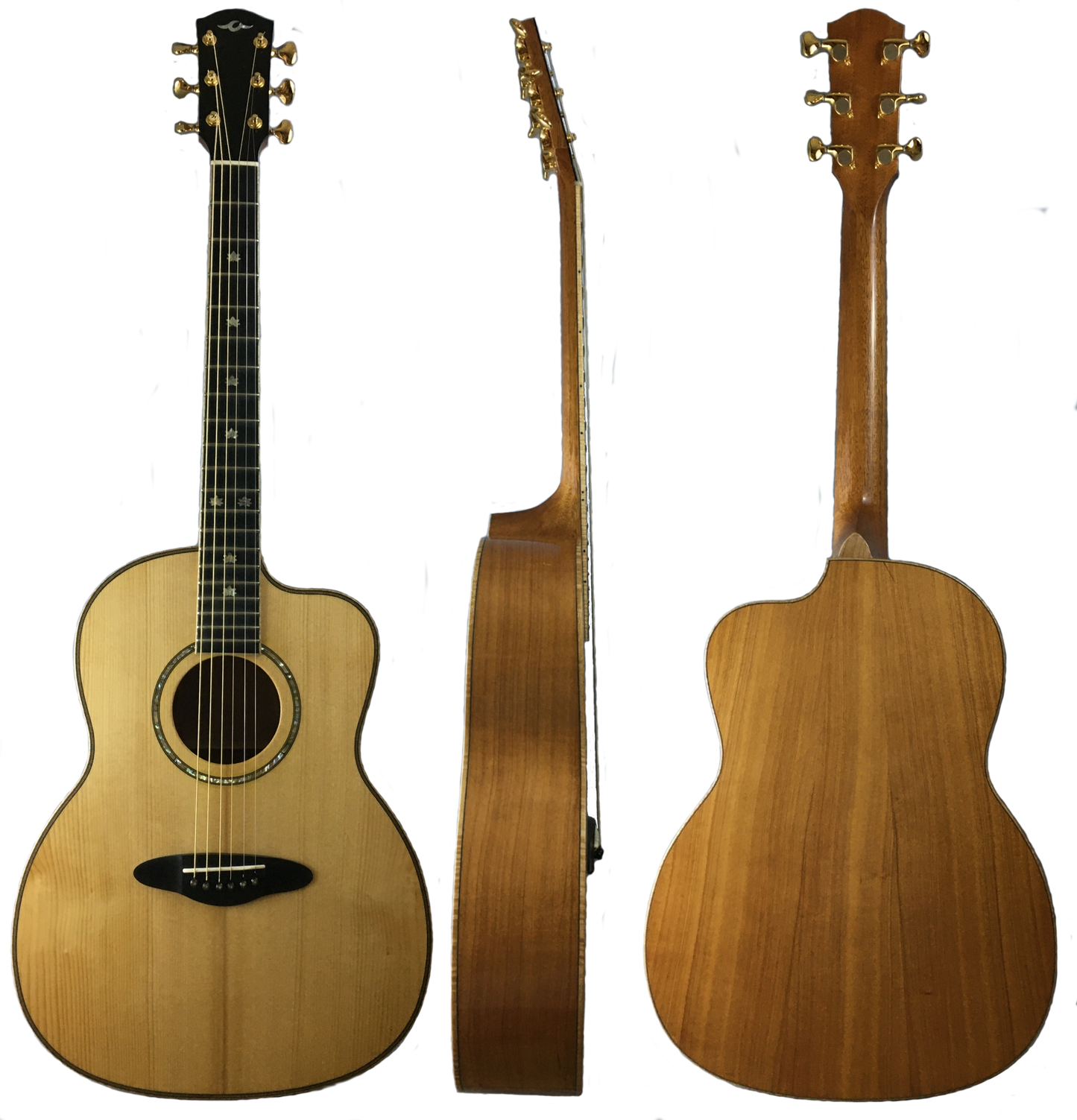 Amped Audio Warehouse Premium Custom Jazz Archtop Guitar – Handcrafted Solid Spruce & Maple