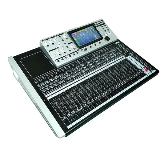 Amped Audio Warehouse - SPE T24 – 24-Channel Professional Digital Audio Mixer with USB, Bluetooth, and Multi-Device Control