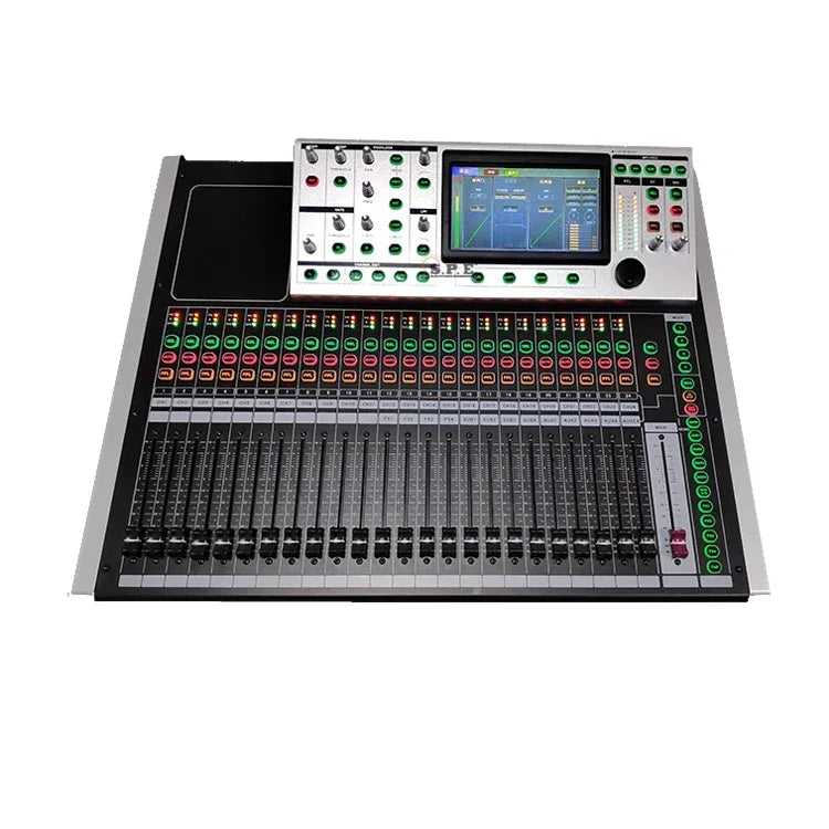 Amped Audio Warehouse - SPE T24 – 24-Channel Professional Digital Audio Mixer with USB, Bluetooth, and Multi-Device Control