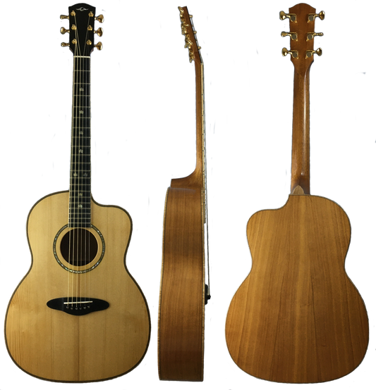 Amped Audio Warehouse Premium Custom Jazz Archtop Guitar – Handcrafted Solid Spruce & Maple